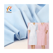 High Quality TC fabric twill dyed white or custom color for hospital nurse medical uniform fabric